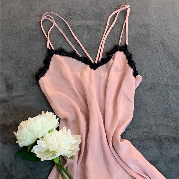 GUC Blush Pink Vintage Strappy Slip Dress (L) •Final Price unless Bundled* - Picture 4 of 9